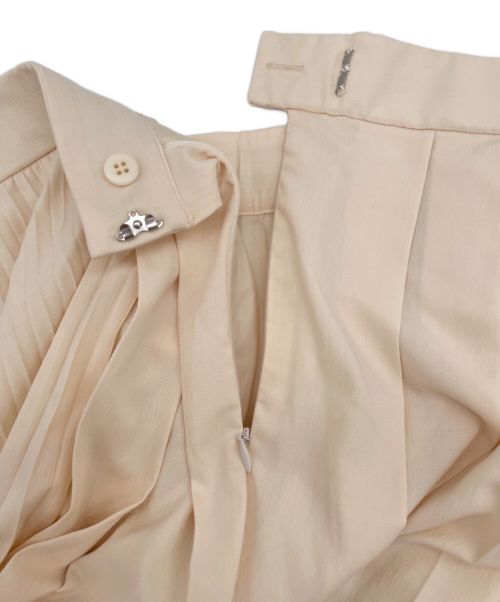 anuans（アニュアンス）anuans (アニュアンス) プリーツスカート ベージュ サイズ:Sの古着・服飾アイテム