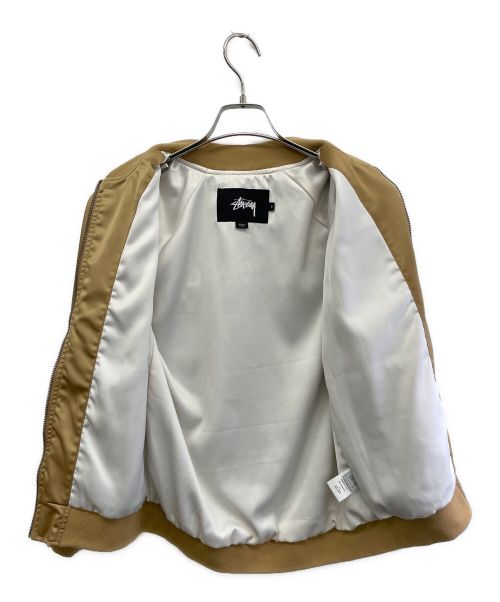 stussy（ステューシー）stussy (ステューシー) スカジャン ベージュ サイズ:Sの古着・服飾アイテム