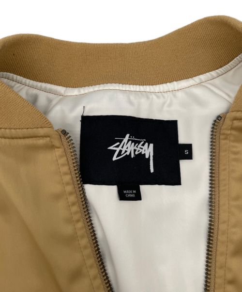 stussy（ステューシー）stussy (ステューシー) スカジャン ベージュ サイズ:Sの古着・服飾アイテム
