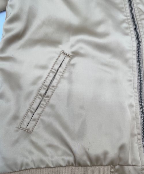 stussy（ステューシー）stussy (ステューシー) スカジャン ベージュ サイズ:Sの古着・服飾アイテム