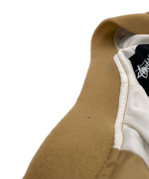stussy（ステューシー）stussy (ステューシー) スカジャン ベージュ サイズ:Sの古着・服飾アイテム