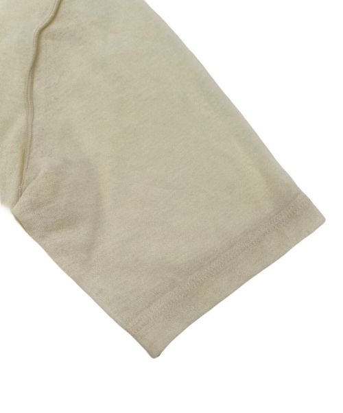 Adam et Rope（アダム エ ロペ）Adam et Rope (アダム エ ロペ) シアーハイゲージTシャツ ベージュ サイズ:F 未使用品の古着・服飾アイテム