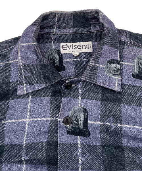 EVISEN（エビセン）EVISEN (エビセン) スケートボードシャツ ネイビー サイズ:Lの古着・服飾アイテム