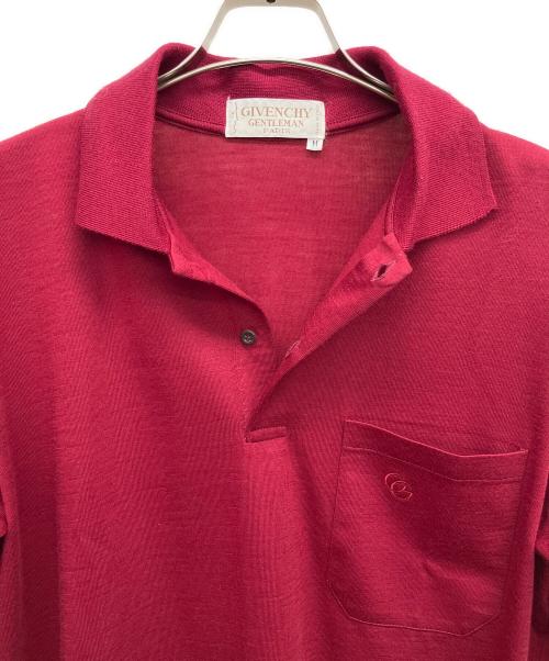 GIVENCHY（ジバンシィ）GIVENCHY (ジバンシィ) ポロシャツ レッド サイズ:Mの古着・服飾アイテム