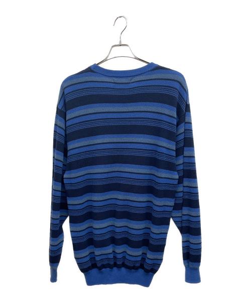 YARDSALE（ヤードセール）yardsale (ヤードセール) ボーダーニット ブルー サイズ:Mの古着・服飾アイテム