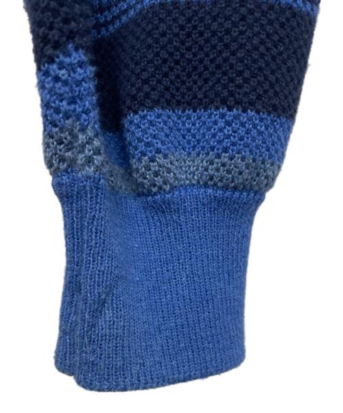 YARDSALE（ヤードセール）yardsale (ヤードセール) ボーダーニット ブルー サイズ:Mの古着・服飾アイテム