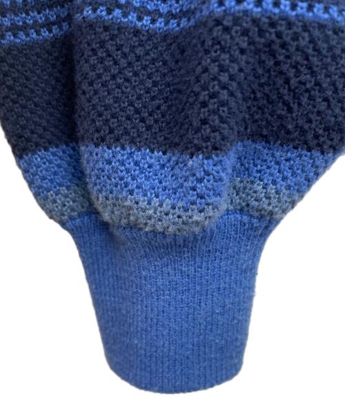 YARDSALE（ヤードセール）yardsale (ヤードセール) ボーダーニット ブルー サイズ:Mの古着・服飾アイテム