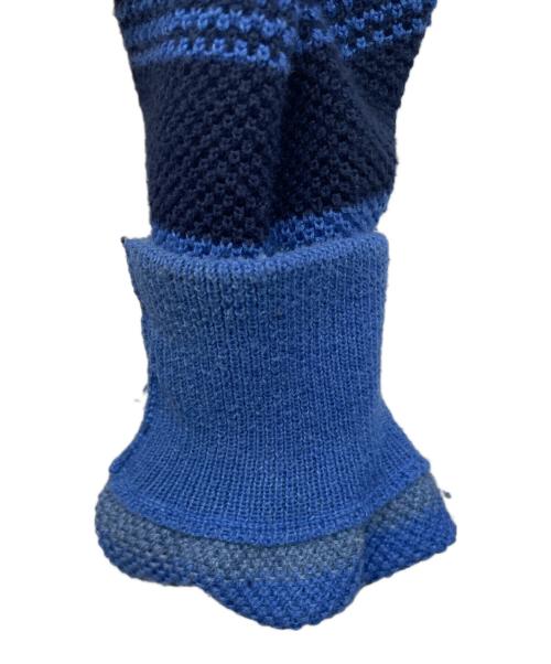 YARDSALE（ヤードセール）yardsale (ヤードセール) ボーダーニット ブルー サイズ:Mの古着・服飾アイテム