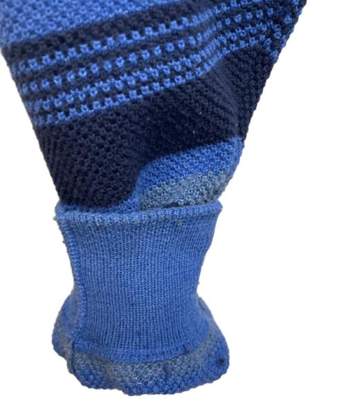 YARDSALE（ヤードセール）yardsale (ヤードセール) ボーダーニット ブルー サイズ:Mの古着・服飾アイテム