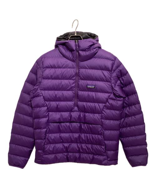 Patagonia（パタゴニア）Patagonia (パタゴニア) ダウンフーディプルオーバー パープル サイズ:Mの古着・服飾アイテム