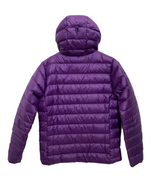 Patagonia（パタゴニア）Patagonia (パタゴニア) ダウンフーディプルオーバー パープル サイズ:Mの古着・服飾アイテム