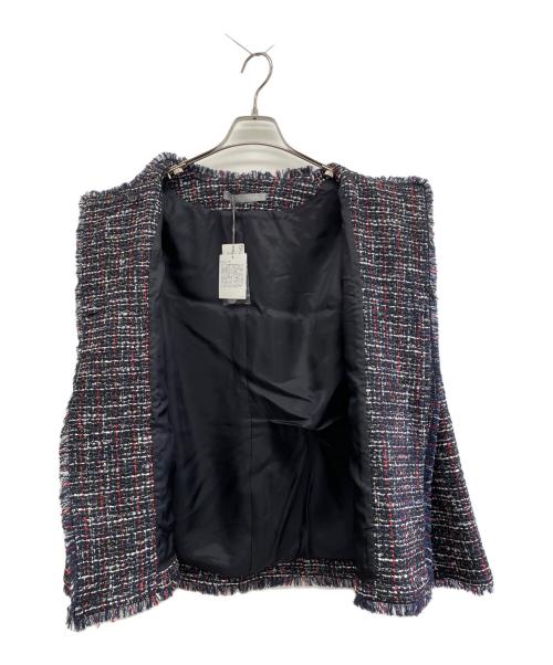 theory luxe（セオリーリュクス）theory luxe (セオリーリュクス) ツイードジャケット ネイビー サイズ:M 未使用品の古着・服飾アイテム