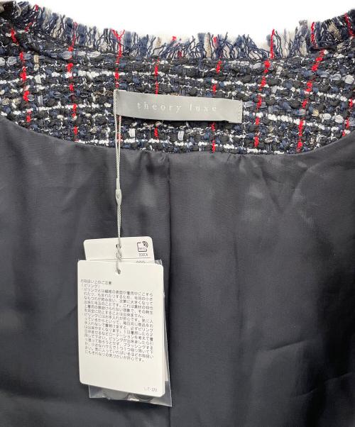 theory luxe（セオリーリュクス）theory luxe (セオリーリュクス) ツイードジャケット ネイビー サイズ:M 未使用品の古着・服飾アイテム