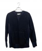 FRANKLIN TAILOREDフランクリンテーラード）の古着「フリーススウェットトップス」｜ブラック