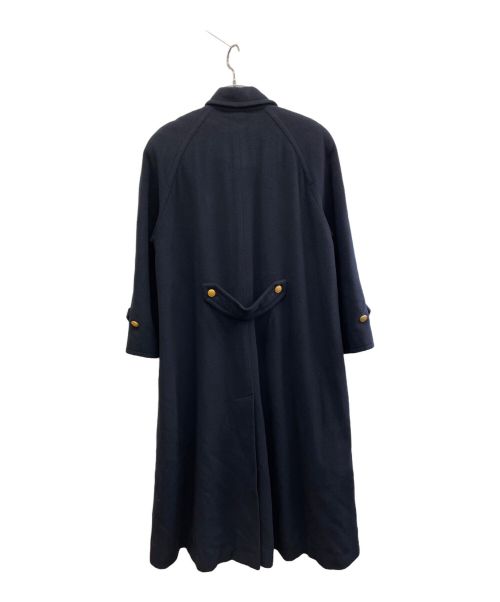 Aquascutum（アクアスキュータム）Aquascutum (アクアスキュータム) ウールコート ネイビー サイズ:Mの古着・服飾アイテム