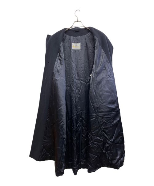 Aquascutum（アクアスキュータム）Aquascutum (アクアスキュータム) ウールコート ネイビー サイズ:Mの古着・服飾アイテム