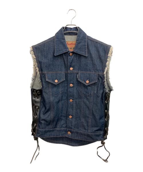 KADOYA（カドヤ）KADOYA (カドヤ) デニムベスト インディゴ サイズ:4Lの古着・服飾アイテム