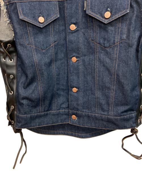 KADOYA（カドヤ）KADOYA (カドヤ) デニムベスト インディゴ サイズ:4Lの古着・服飾アイテム
