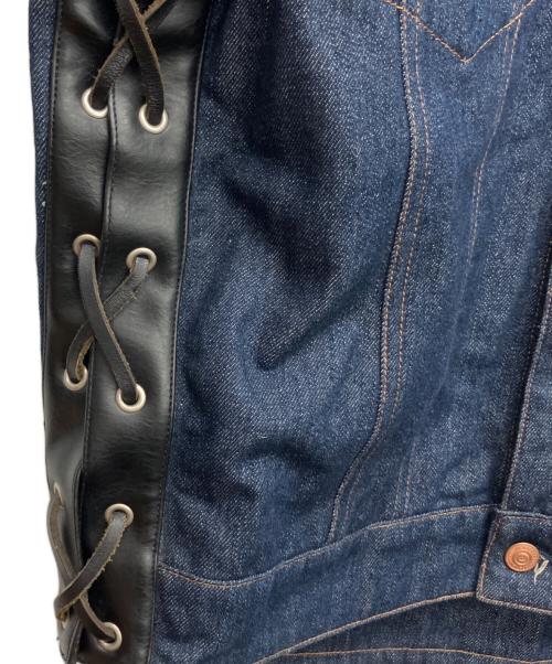 KADOYA（カドヤ）KADOYA (カドヤ) デニムベスト インディゴ サイズ:4Lの古着・服飾アイテム