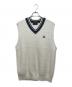 FRED PERRY（フレッドペリー）の古着「ニットベスト」｜ホワイト