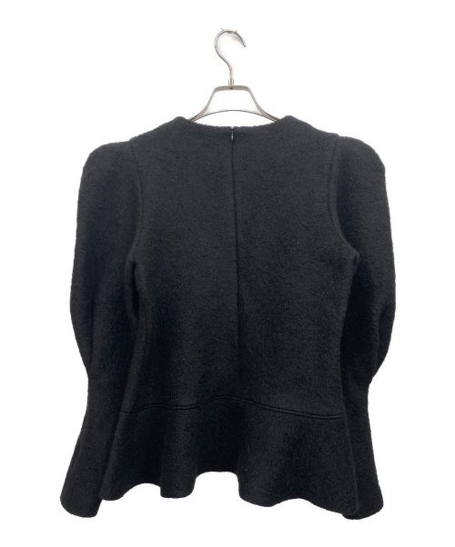 OHGA（オオガ）OHGA (オオガ) スフレウールニットカットソー ブラック サイズ:FREEの古着・服飾アイテム