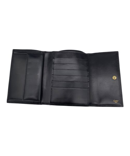 Cartier（カルティエ）Cartier (カルティエ) 3つ折り財布 ブラックの古着・服飾アイテム