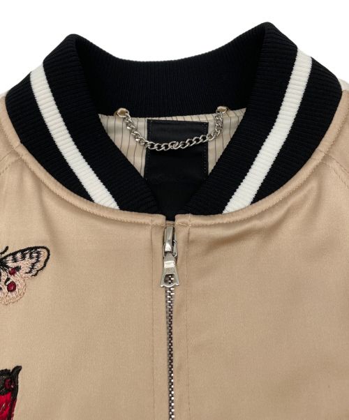 Galaabend（ガラアーベント）Galaabend (ガラアーベント) スカジャン ベージュ サイズ:Mの古着・服飾アイテム