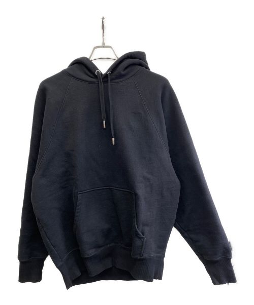 AMI Alexandre Mattiussi（アミアレクサンドルマテュッシ）AMI Alexandre Mattiussi (アミ アレクサンドル マテュッシ) 刺繍パーカー ブラック サイズ:Lの古着・服飾アイテム