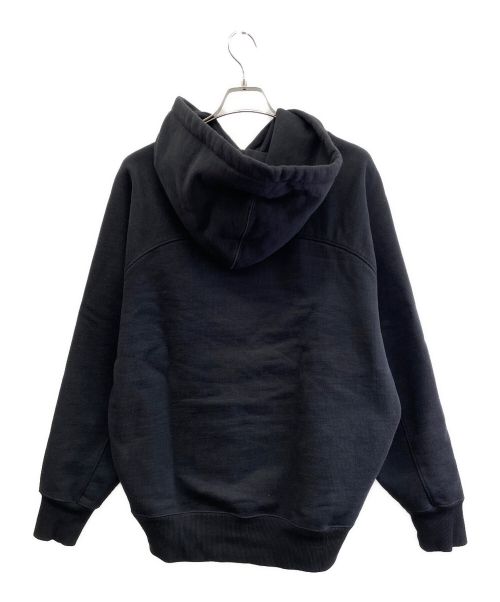 AMI Alexandre Mattiussi（アミアレクサンドルマテュッシ）AMI Alexandre Mattiussi (アミ アレクサンドル マテュッシ) 刺繍パーカー ブラック サイズ:Lの古着・服飾アイテム