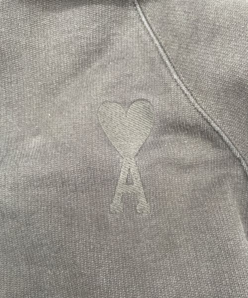 AMI Alexandre Mattiussi（アミアレクサンドルマテュッシ）AMI Alexandre Mattiussi (アミ アレクサンドル マテュッシ) 刺繍パーカー ブラック サイズ:Lの古着・服飾アイテム