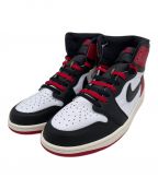 NIKEナイキ）の古着「ハイカットスニーカー」｜ブラック×レッド