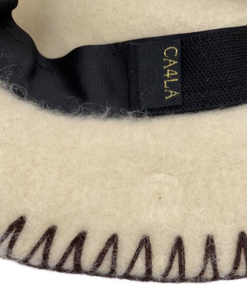CA4LA（カシラ）CA4LA (カシラ) ウールバケットハット ホワイトの古着・服飾アイテム