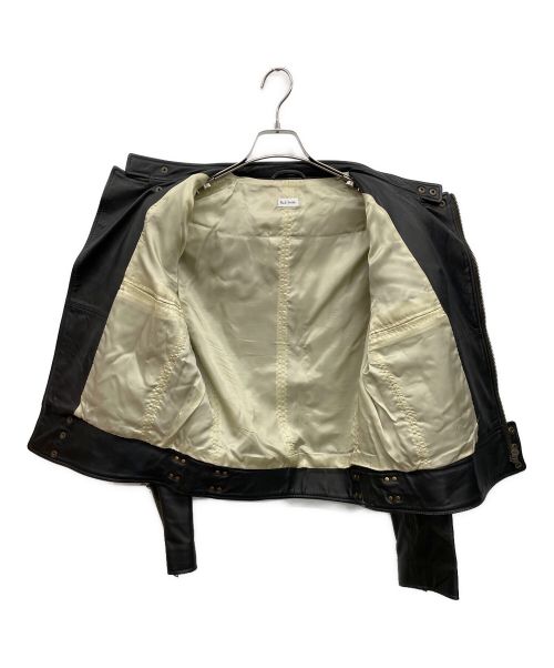 PAUL SMITH（ポールスミス）PAUL SMITH (ポールスミス) ラムパーテッドレザージャケット ブラック サイズ:Mの古着・服飾アイテム