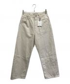 HATSKIハツキ）の古着「Back Buckle Denim」｜ホワイト