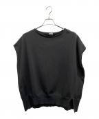 IENAイエナ）の古着「コットンストレッチNEOワイドクルーPO」｜ブラック