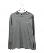THE NORTH FACEザ ノース フェイス）の古着「ロングスリーブヌプシコットンティー」｜グレー