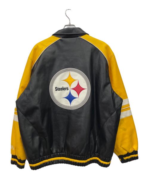 NFL（ナショナル・フットボール・リーグ）NFL (エヌエフエル) レザースタジャン ブラック サイズ:XLの古着・服飾アイテム