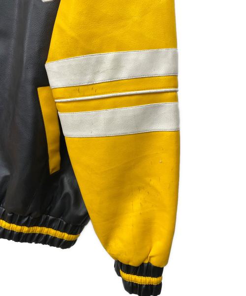 NFL（ナショナル・フットボール・リーグ）NFL (エヌエフエル) レザースタジャン ブラック サイズ:XLの古着・服飾アイテム