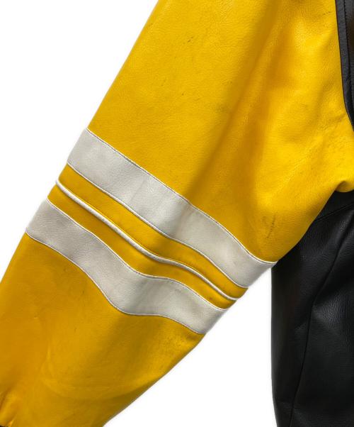 NFL（ナショナル・フットボール・リーグ）NFL (エヌエフエル) レザースタジャン ブラック サイズ:XLの古着・服飾アイテム