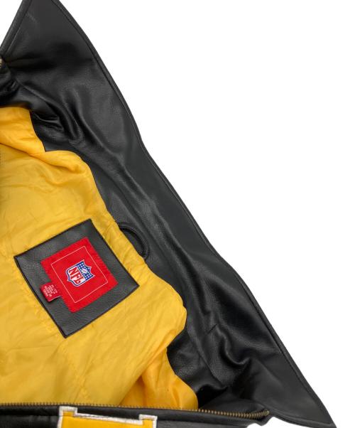 NFL（ナショナル・フットボール・リーグ）NFL (エヌエフエル) レザースタジャン ブラック サイズ:XLの古着・服飾アイテム