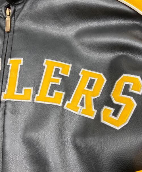 NFL（ナショナル・フットボール・リーグ）NFL (エヌエフエル) レザースタジャン ブラック サイズ:XLの古着・服飾アイテム