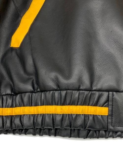 NFL（ナショナル・フットボール・リーグ）NFL (エヌエフエル) レザースタジャン ブラック サイズ:XLの古着・服飾アイテム