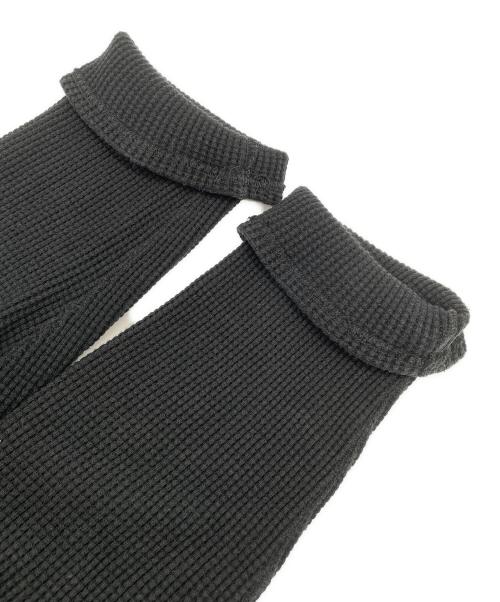 Kinema（キネマ）Kinema (キネマ) ワッフルカットソー ブラック サイズ:Lの古着・服飾アイテム
