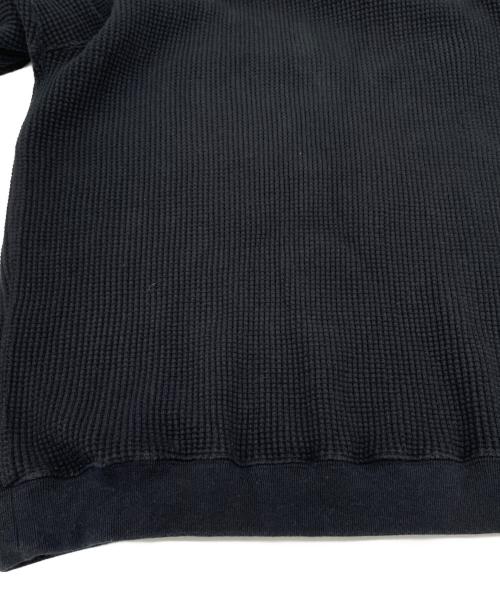 Kinema（キネマ）Kinema (キネマ) ワッフルカットソー ブラック サイズ:Lの古着・服飾アイテム