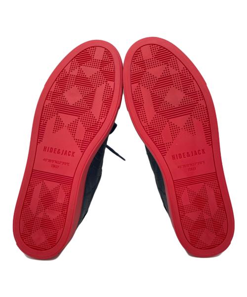 HIDE&JACK（ハイドアンドジャック）HIDE&JACK (ハイドアンドジャック) クロコエンボススニーカー ネイビー サイズ:26cmの古着・服飾アイテム