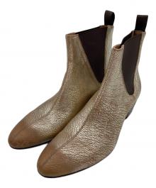 PAUL SMITH（ポールスミス）の古着「サイドゴアブーツ」｜ゴールド