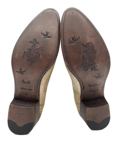 PAUL SMITH（ポールスミス）Paul Smith (ポールスミス) サイドゴアブーツ ゴールド サイズ:UK8の古着・服飾アイテム