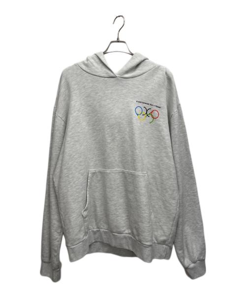 BORN X RAISED（ボーン レイズド）BORN X RAISED (ボーン レイズド) プルオーバーパーカー グレー サイズ:XLの古着・服飾アイテム