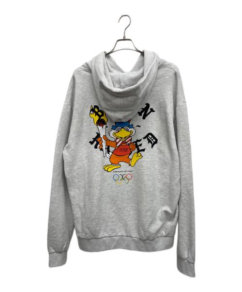 BORN X RAISED（ボーン レイズド）BORN X RAISED (ボーン レイズド) プルオーバーパーカー グレー サイズ:XLの古着・服飾アイテム