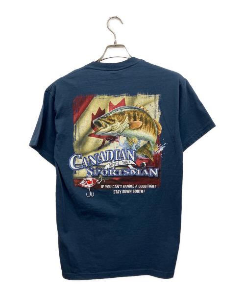 bass pro shops（バスプロショップ）bass pro shops (バスプロショップ) ヴィンテージTシャツ ネイビー サイズ:Mの古着・服飾アイテム